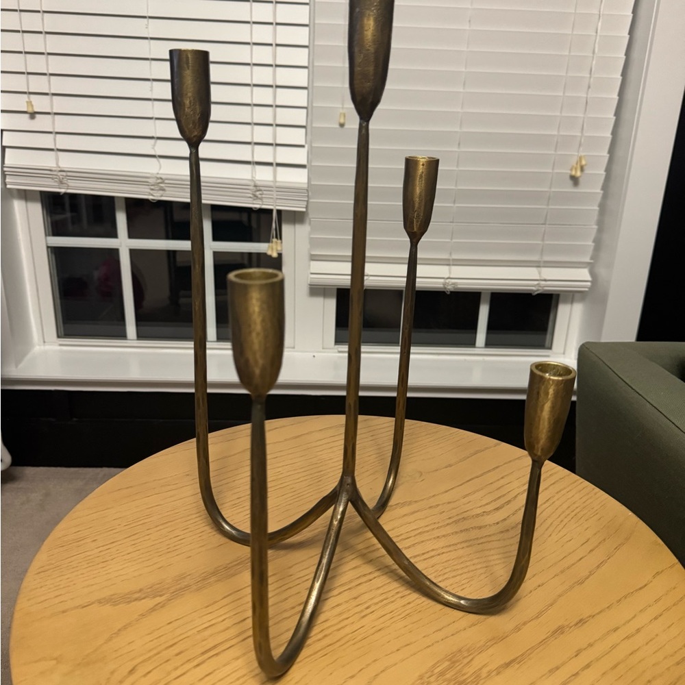 Elegant Brass Candelabra